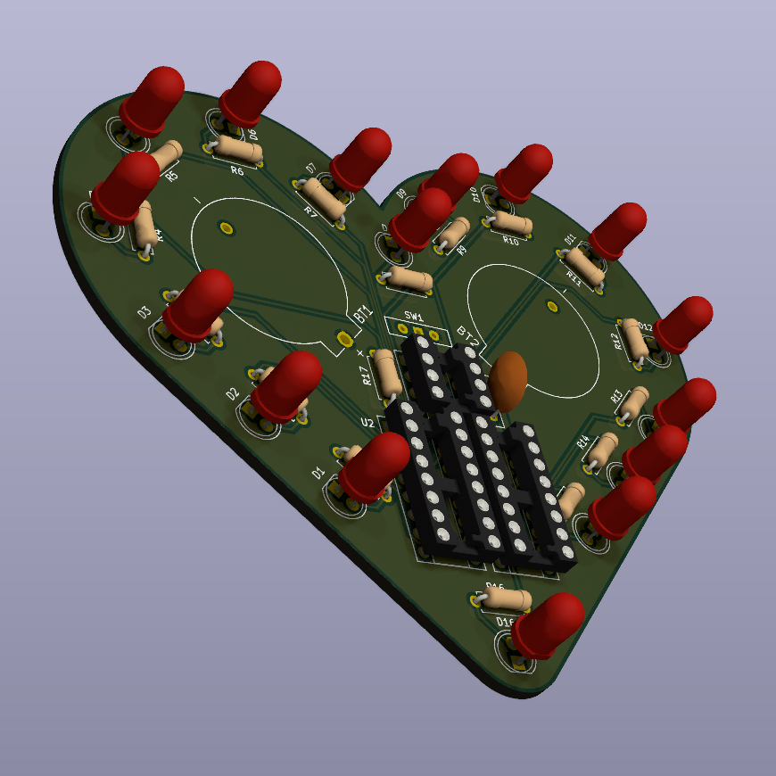 Heart-Shaped LED Chaser project icon