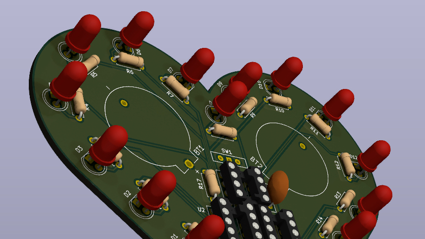 Heart-Shaped LED Chaser